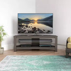 Meuble TV d'angle AVF Calibre pour téléviseurs jusqu'à 55" Gris : Cadre MDF, Étagères ouvertes, Capacité de 40 kg, Largeur de 115 cm