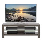 Meuble TV d'angle AVF Calibre pour téléviseurs jusqu'à 55" Gris : Cadre MDF, Étagères ouvertes, Capacité de 40 kg, Largeur de 115 cm