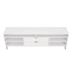 Meuble TV Dumbo Manhattan Comfort de 85 po pour téléviseurs jusqu'à 80 po, blanc
