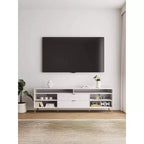 Meuble TV Dumbo Manhattan Comfort de 85 po pour téléviseurs jusqu'à 80 po, blanc