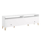 Meuble TV Dumbo Manhattan Comfort de 85 po pour téléviseurs jusqu'à 80 po, blanc