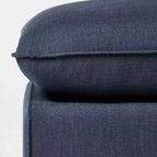 Pouf rembourré déhoussable bleu - Threshold™ conçu avec Studio McGee