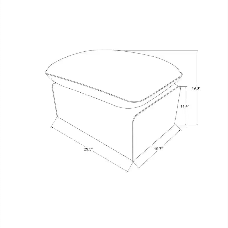 Pouf rembourré déhoussable bleu - Threshold™ conçu avec Studio McGee