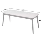 Banc Lifestorey Whitney Mid-Century Moderne Rembourré Noir/Gris : Milieu de siècle moderne, rembourré, cadre en bois d'hévéa