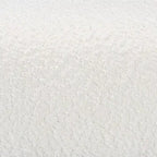 Banc d'appoint Baxton Studio Vinicio Boucle Crème/Noyer Marron