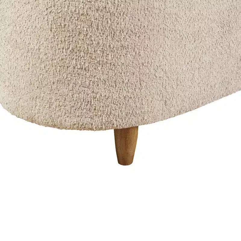 Banc de rangement Bailey Boucle à plateau rabattable taupe - Ink+Ivy : Pouf rembourré, meuble de chambre avec pieds en bois