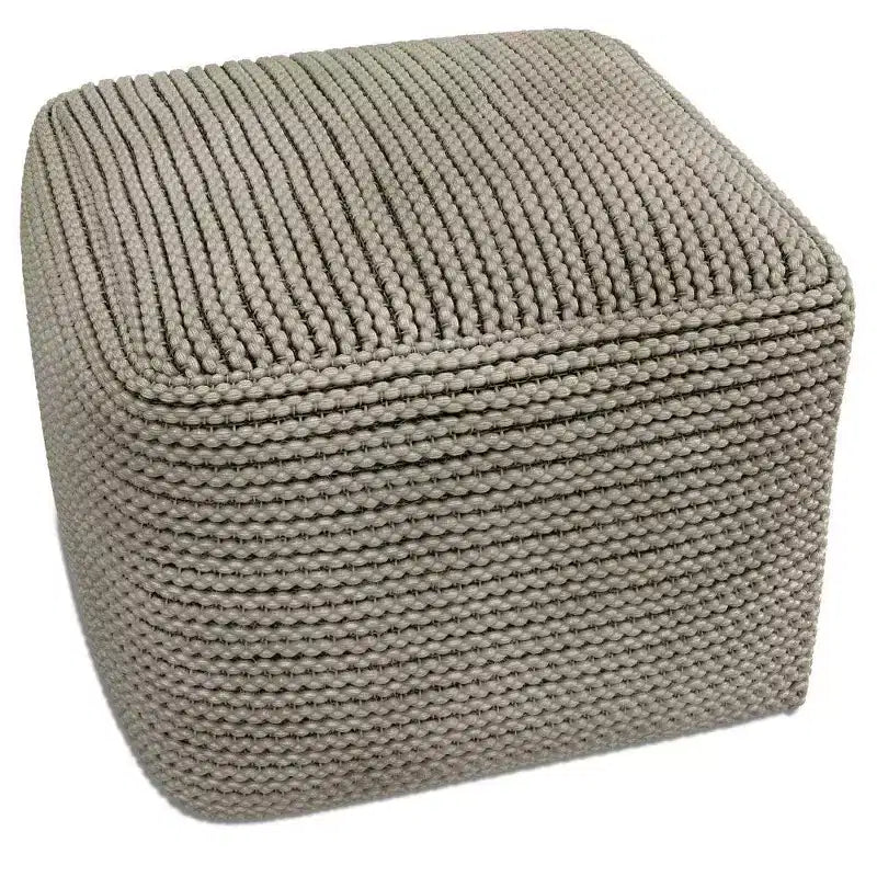 Pouf d'extérieur/intérieur Bayhill crème - WyndenHall