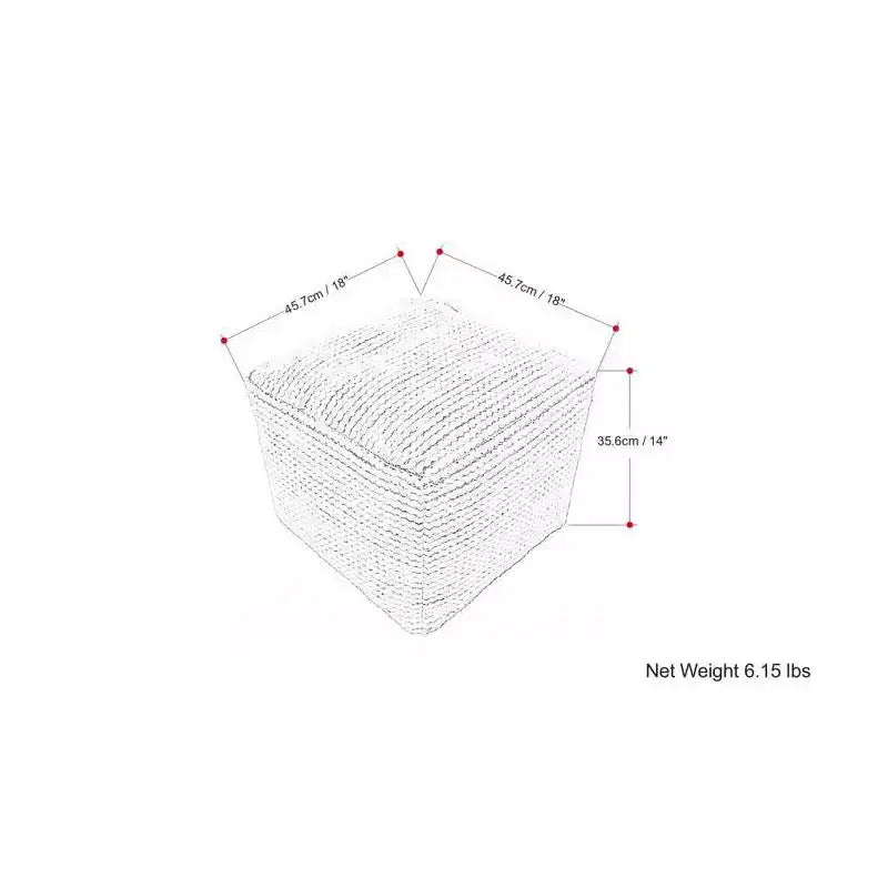 Pouf d'extérieur/intérieur Bayhill crème - WyndenHall