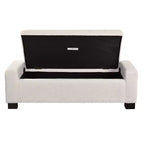 Christopher Knight Home Silas Pouf de rangement moderne rembourré d'intérieur beige