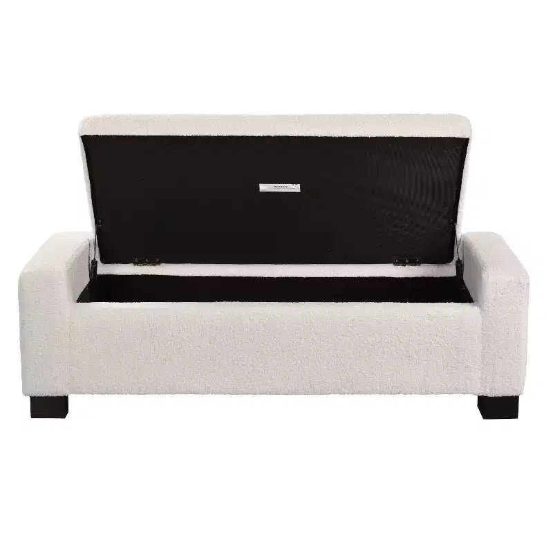 Christopher Knight Home Silas Pouf de rangement moderne rembourré d'intérieur beige