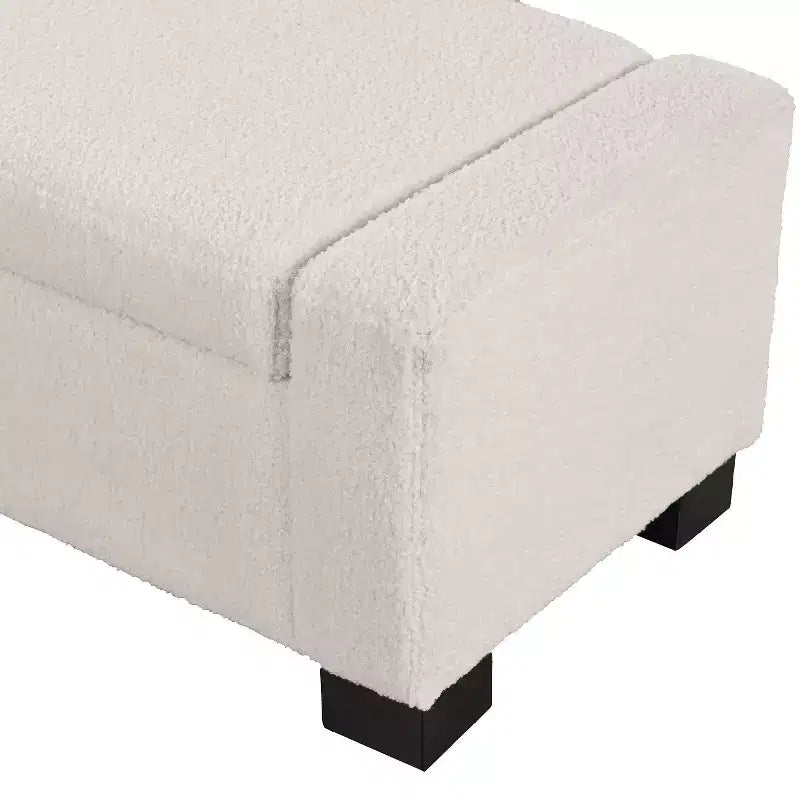 Christopher Knight Home Silas Pouf de rangement moderne rembourré d'intérieur beige