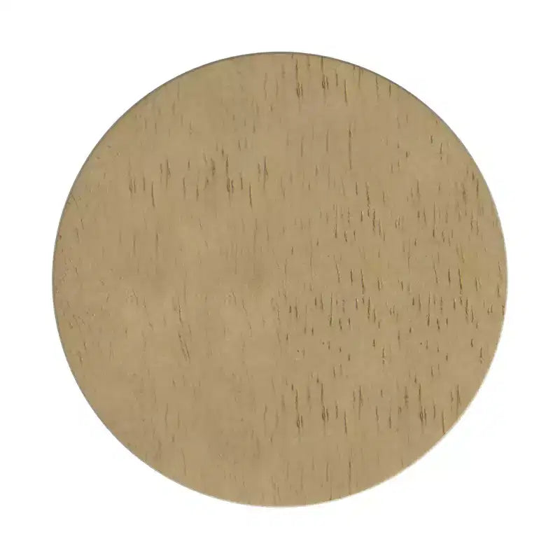 Pouf de rangement avec plateau en bois gris clair - HomePop : Rembourré, Rond, Capitonnage, Structure en bois