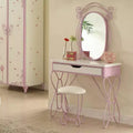 Priya II 32" Ottomans and Benches White/Light Purple - Acme Furniture: Tufted Upholstered Rectangle with Metal Frame