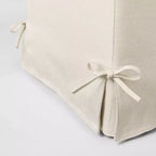 Pouf cube déhoussable Lynwood avec liens, crème - Threshold™ conçu par Studio McGee