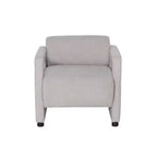 Fauteuil d'appoint Linon Landon en fausse peau de mouton gris clair