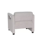 Fauteuil d'appoint Linon Landon en fausse peau de mouton gris clair