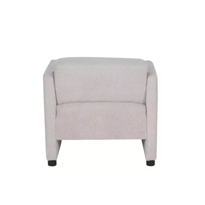 Fauteuil d'appoint Linon Landon en fausse peau de mouton gris clair