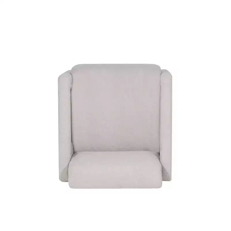 Fauteuil d'appoint Linon Landon en fausse peau de mouton gris clair