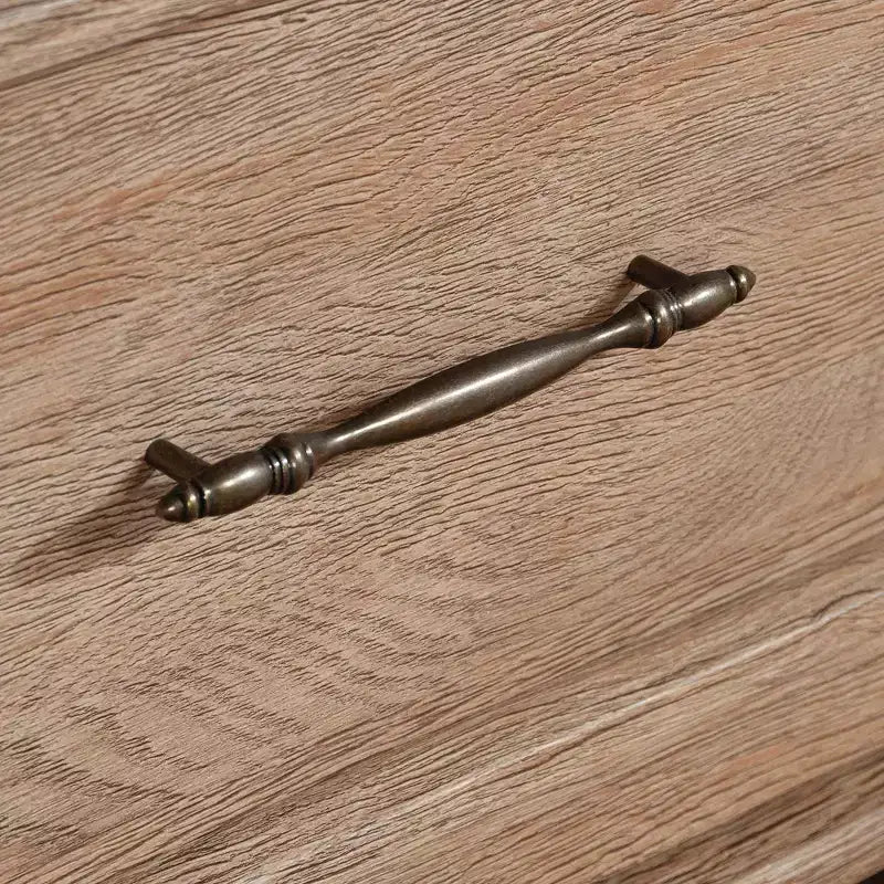 Sauder Étagère à 4 tablettes 72 po Rollingwood Country chêne brossé : unité de rangement avec tablettes réglables et tiroir