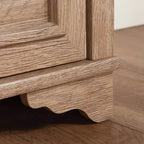 Sauder Étagère à 4 tablettes 72 po Rollingwood Country chêne brossé : unité de rangement avec tablettes réglables et tiroir