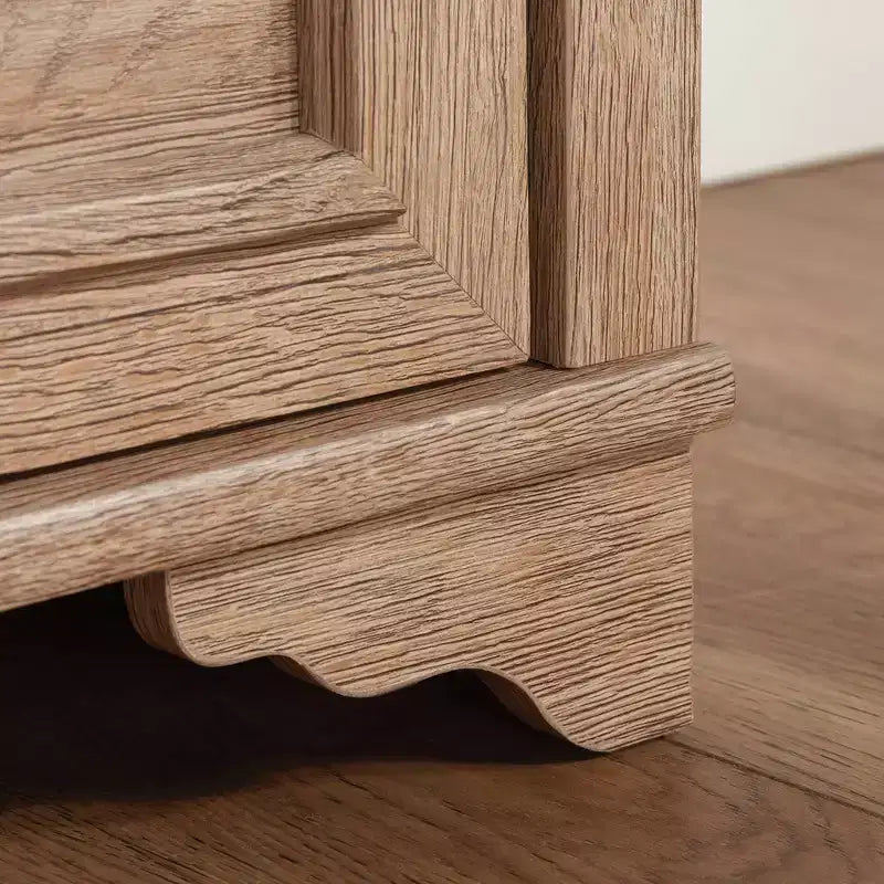 Sauder Étagère à 4 tablettes 72 po Rollingwood Country chêne brossé : unité de rangement avec tablettes réglables et tiroir