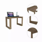 Bureau d'ordinateur Shenyang Marron - Boahaus : Design Ergonomique, Stratifié Bois, 120,65 cm de Large