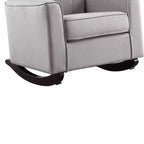Chaise à assise active Denzell 34.25" en lin gris clair - Acme Furniture