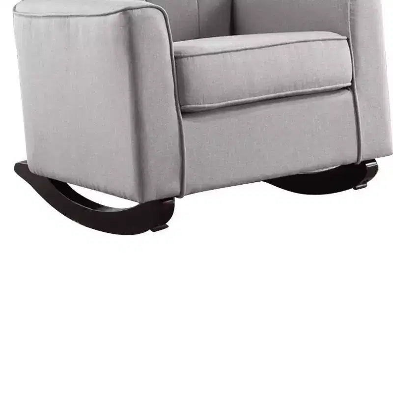 Chaise à assise active Denzell 34.25" en lin gris clair - Acme Furniture