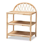 31.7" Redell Rattan 3 Tier Display Shelf Natural/Brown - bali & pari
