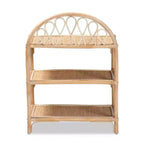 Étagère de présentation Redell en rotin à 3 niveaux de 80,5 cm, naturel/marron - bali & pari