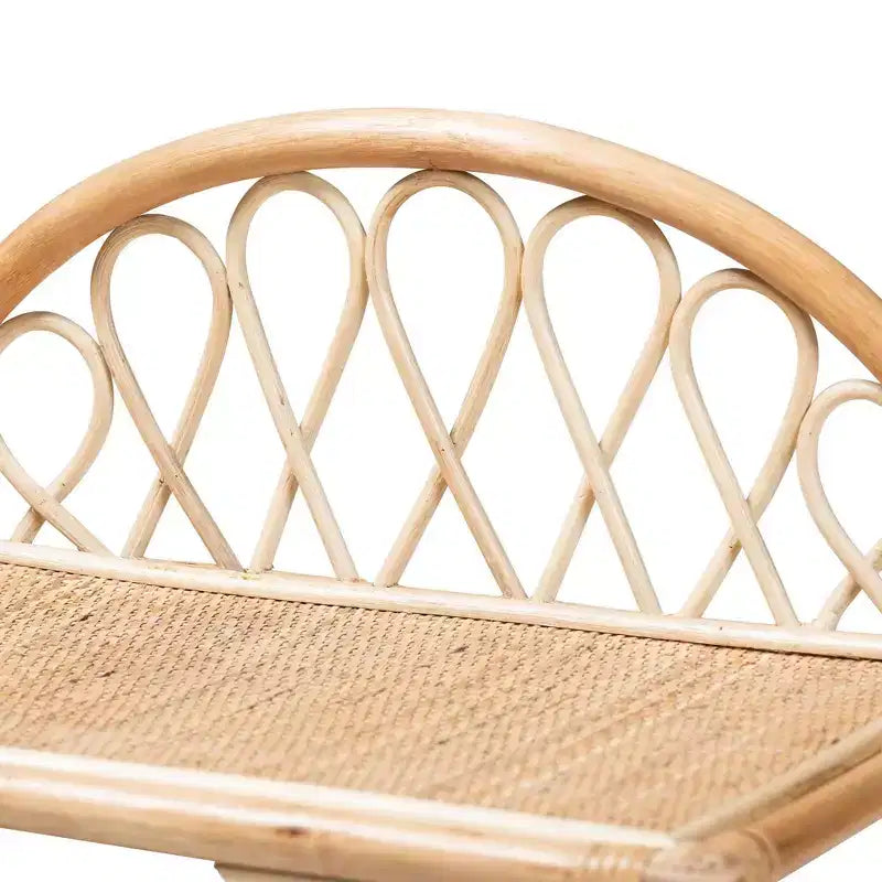 Étagère de présentation Redell en rotin à 3 niveaux de 80,5 cm, naturel/marron - bali & pari