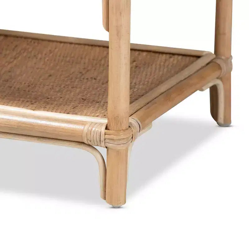 Étagère de présentation Redell en rotin à 3 niveaux de 80,5 cm, naturel/marron - bali & pari