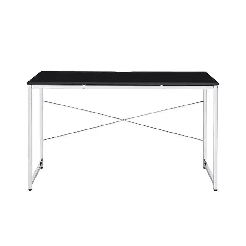 Acme Furniture Tennos Desk Black/Chrome Finish