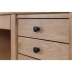 Bureau double piédestal moderne en bois avec rangement Collection Laurel - Martin Furniture : Mobilier de bureau, tiroir de classement
