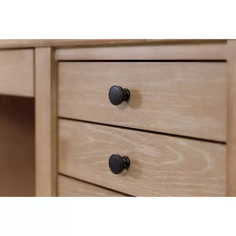 Bureau double piédestal moderne en bois avec rangement Collection Laurel - Martin Furniture : Mobilier de bureau, tiroir de classement