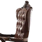Chaise de Bureau Active Versailles 27" Bicolore Similicuir Marron Clair et Chêne Cerisier - Acme Furniture : Similicuir, Cadre Métallique, Montage sans Outils
