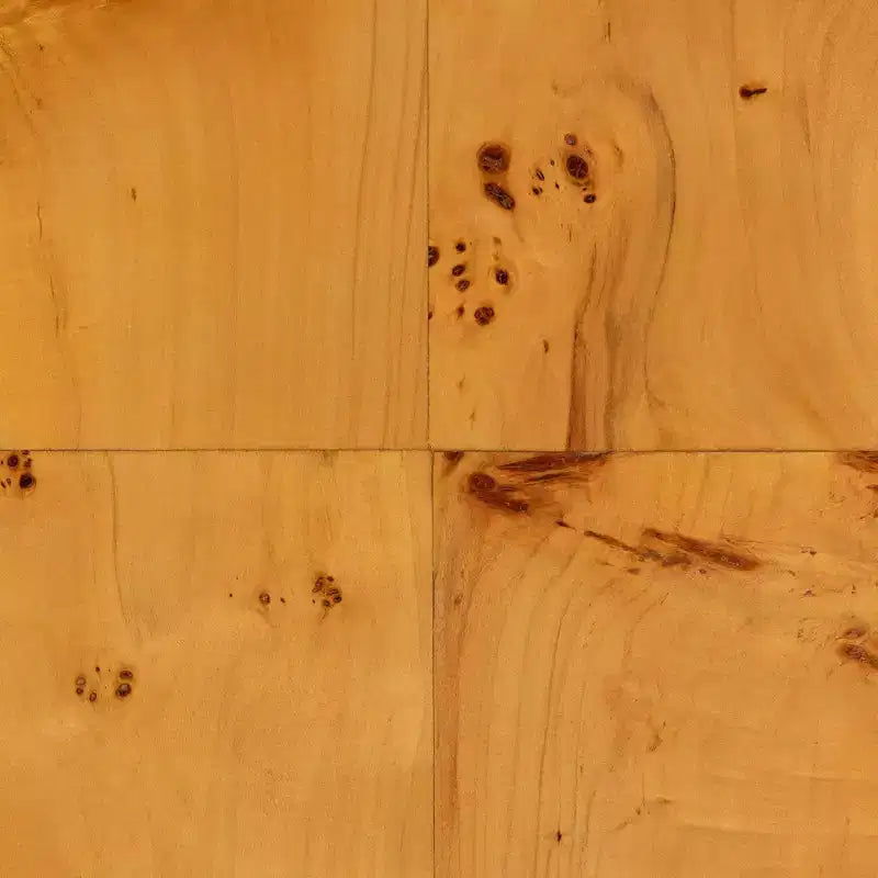 bali & pari Table console Netra en ronce de bois véritable Mappa Burl clair