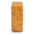 bali & pari Table console Netra en ronce de bois véritable Mappa Burl clair