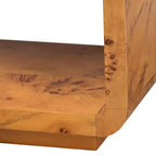 bali & pari Table console Netra en ronce de bois véritable Mappa Burl clair