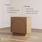 Nathan James Ensemble de 2 tables consoles Iris en bois avec portes Ardoise