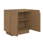 Nathan James Ensemble de 2 tables consoles Iris en bois avec portes Ardoise