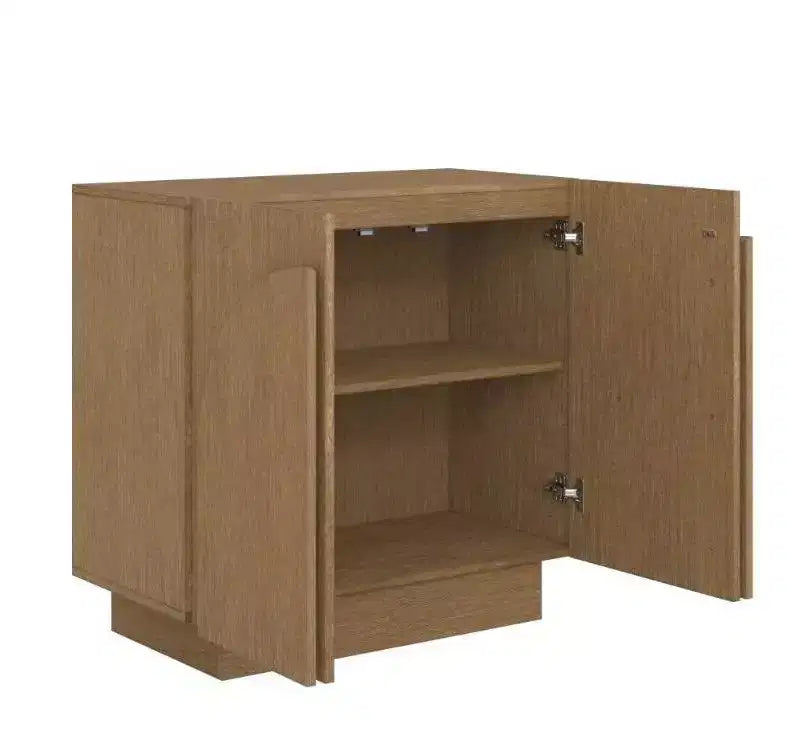 Nathan James Ensemble de 2 tables consoles Iris en bois avec portes Ardoise