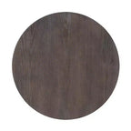 Powell Ensemble de 3 tables basses et d'appoint rondes Galway avec plateau en bois et métal gris anthracite marron charbon de bois : Ensemble de meubles de salon rustiques