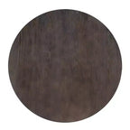 Powell Ensemble de 3 tables basses et d'appoint rondes Galway avec plateau en bois et métal gris anthracite marron charbon de bois : Ensemble de meubles de salon rustiques