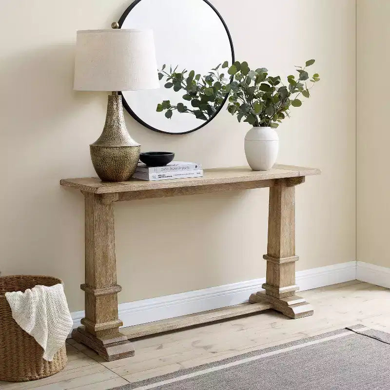 Table console Joanna marron rustique - Crosley