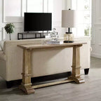 Table console Joanna marron rustique - Crosley