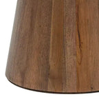 East at Main Table tambour en bois de 40,6 cm avec nœud en noyer : Fait à la main, manguier, aucun assemblage requis