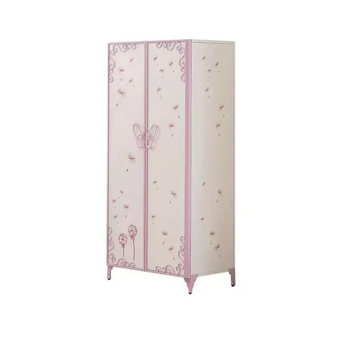 32" Priya II Decorative Storage Cabinet White and Light Purple - Acme Furniture