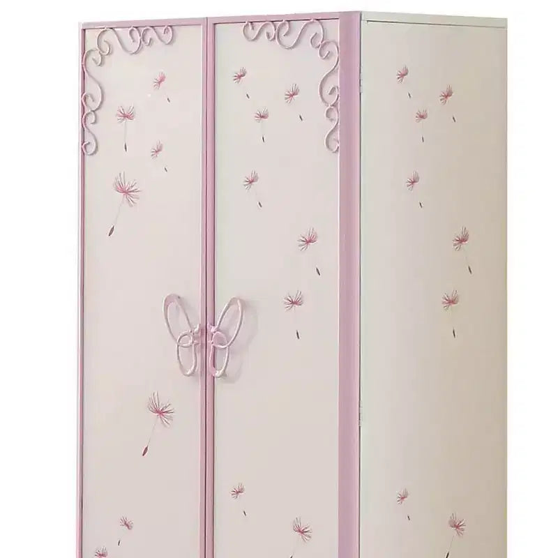 Meuble de rangement décoratif Priya II 81 cm blanc et violet clair - Acme Furniture