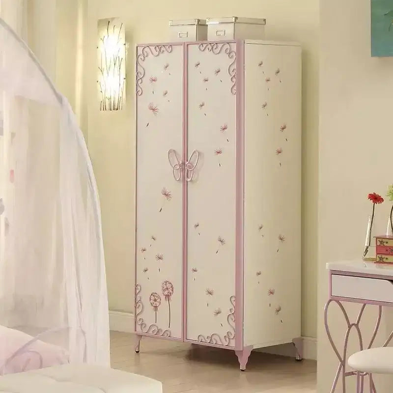 Meuble de rangement décoratif Priya II 81 cm blanc et violet clair - Acme Furniture